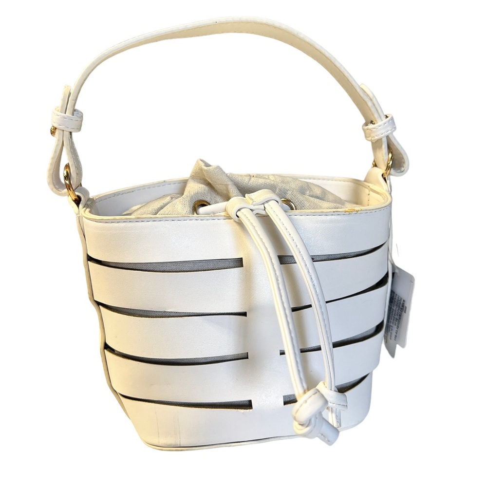 Free People East Hampton Bucket Bag Purse White